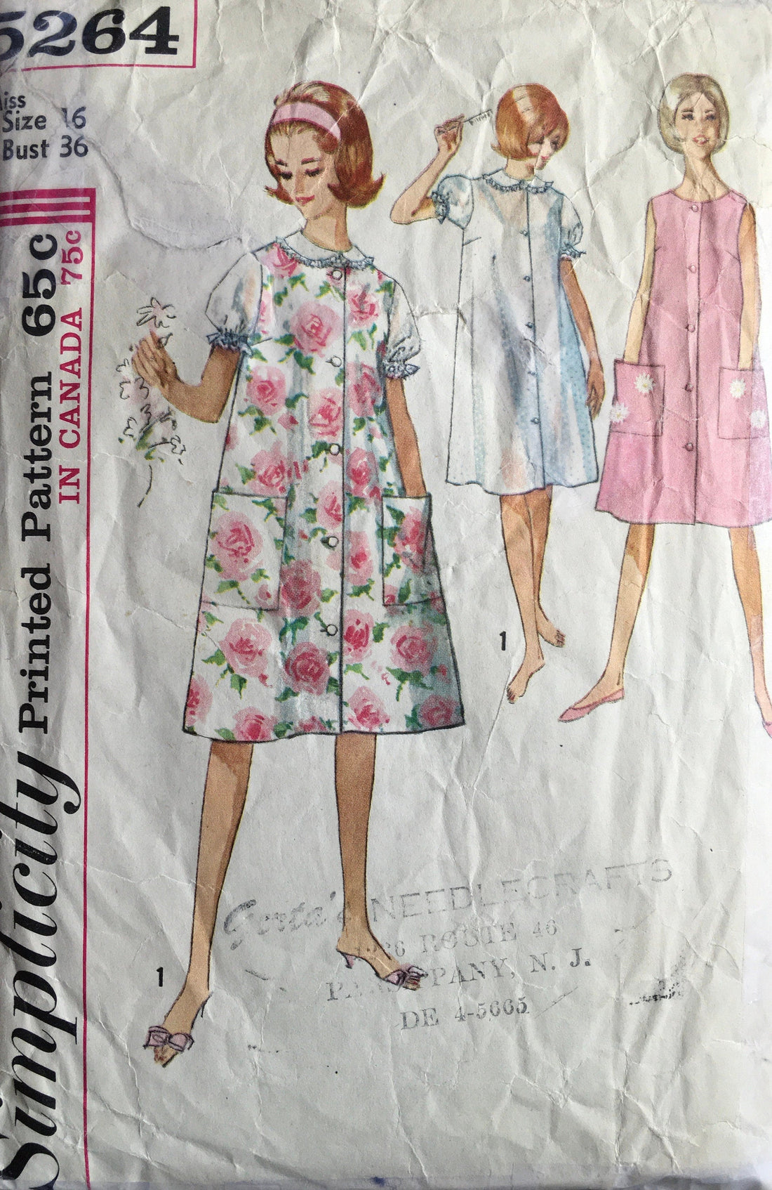 Simplicity 5264 Sewing Pattern (Vintage) CUT