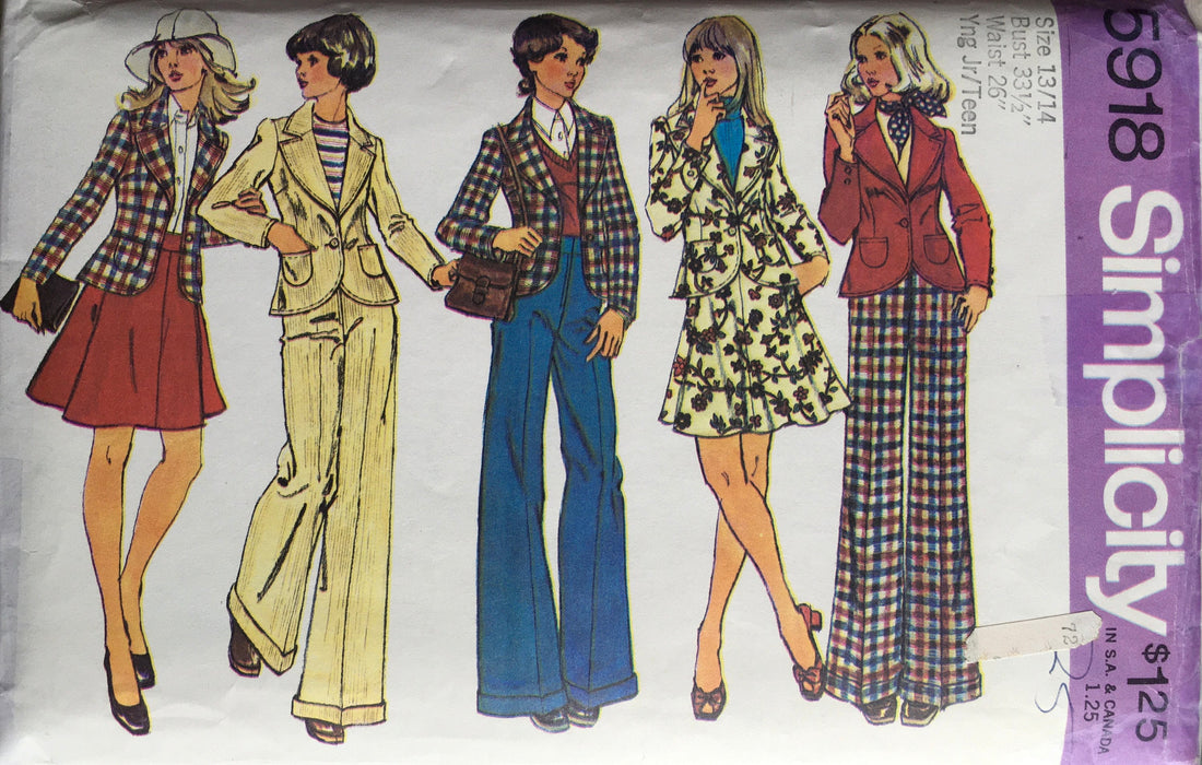 Simplicity 5918 Sewing Pattern (Vintage) CUT