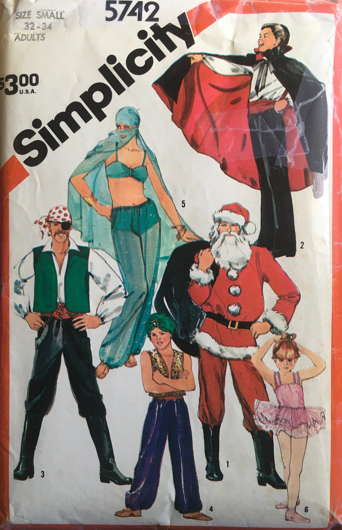 Simplicity 5742 Sewing Pattern (Vintage) CUT
