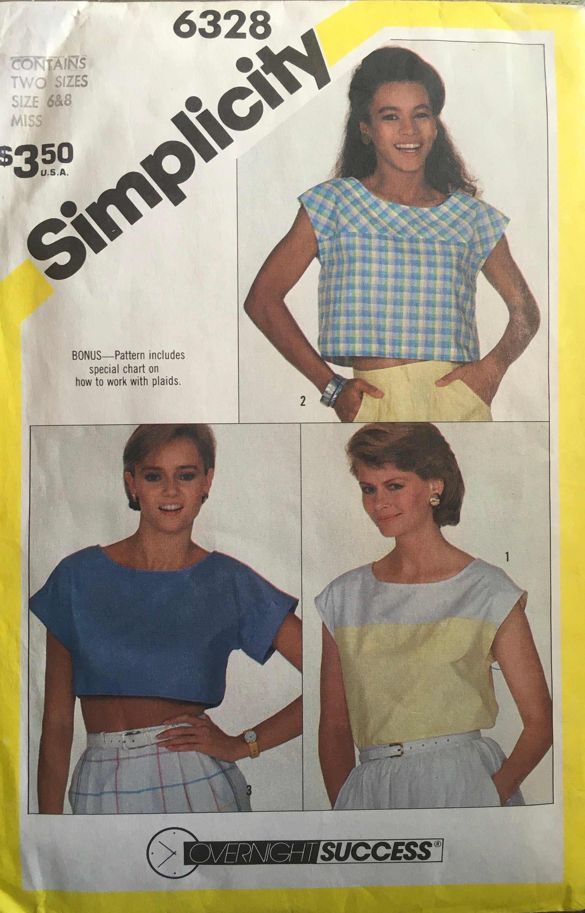 Simplicity 6328 Sewing Pattern (Vintage) CUT