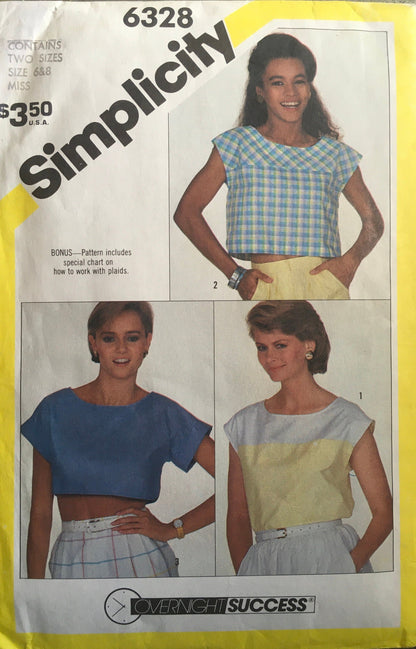 Simplicity 6328 Sewing Pattern (Vintage) CUT