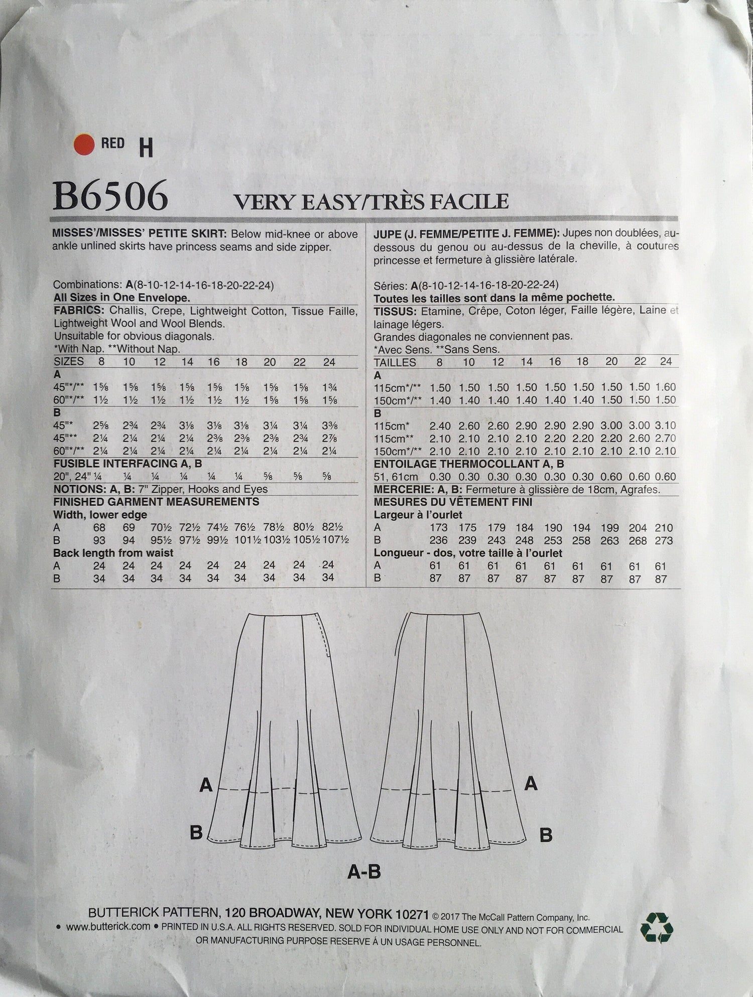 See &amp; Sew 6506 Sewing Pattern (Vintage) UNCUT