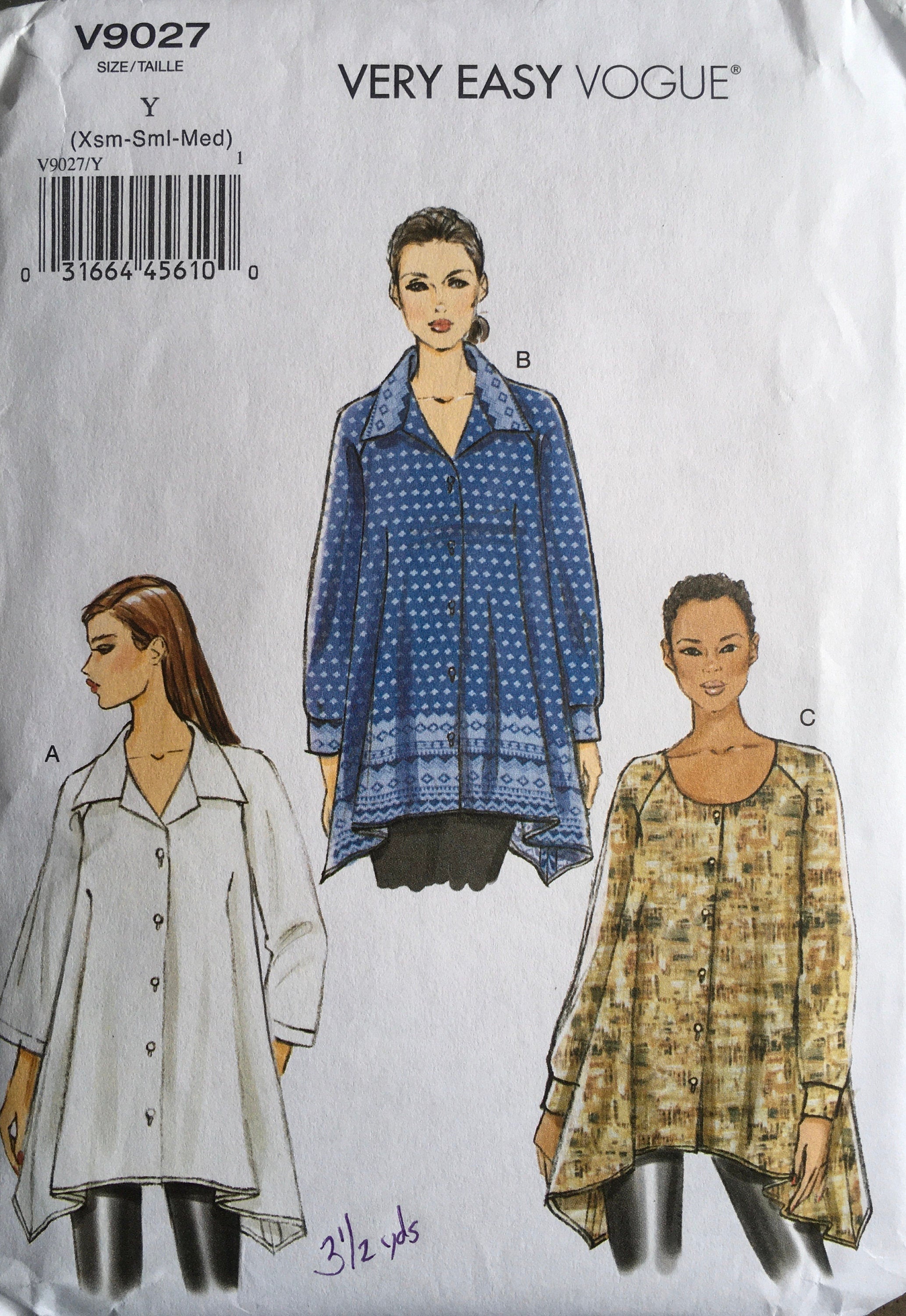 Vogue 9027 Sewing Pattern UNCUT
