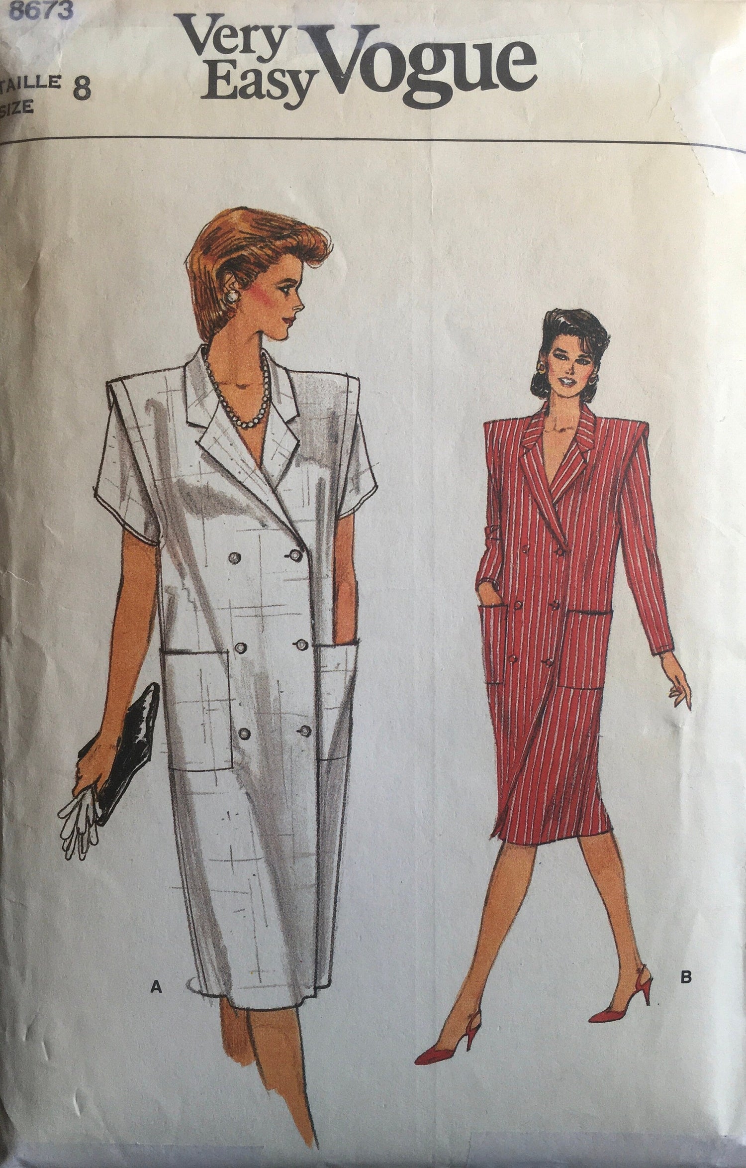Vogue 8673 Sewing Pattern (Vintage) CUT