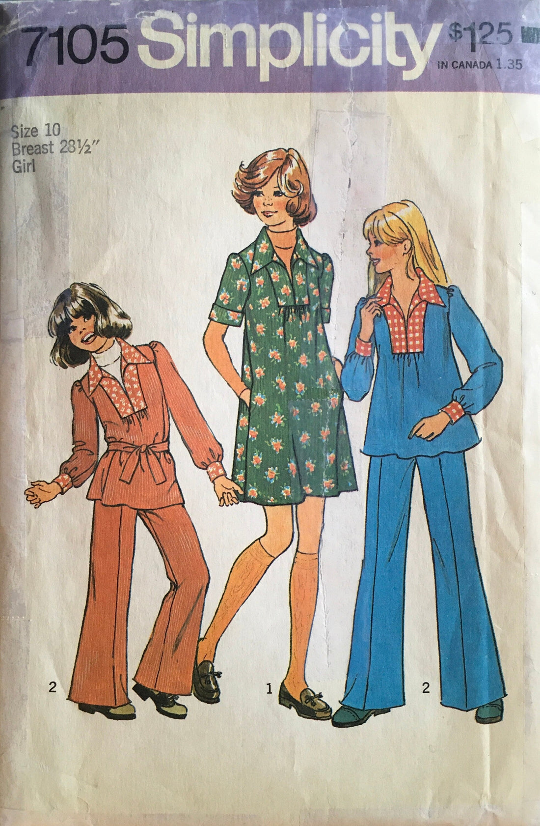 Simplicity 7105 Sewing Pattern (Vintage) UNCUT