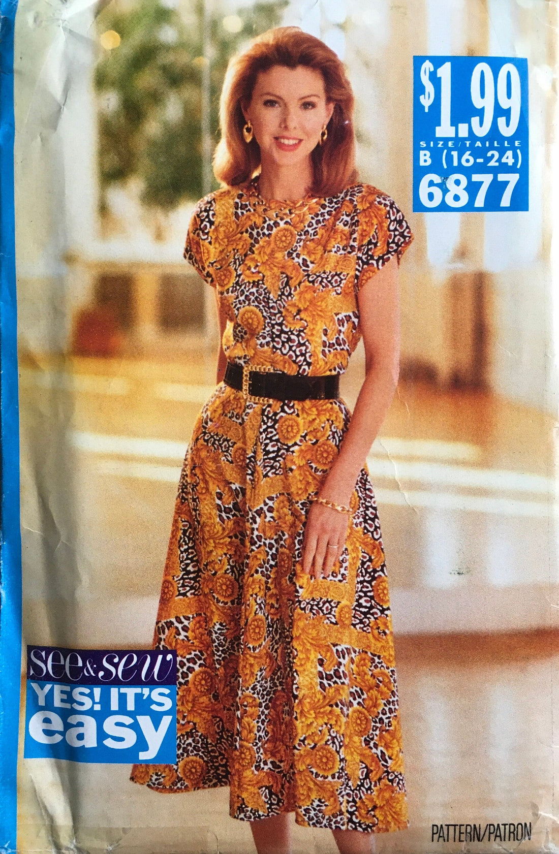 See &amp; Sew 6877 Sewing Pattern (Vintage) UNCUT