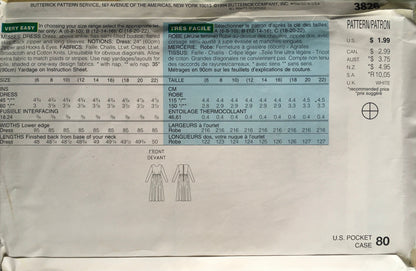See &amp; Sew 3826 Sewing Pattern (Vintage) UNCUT