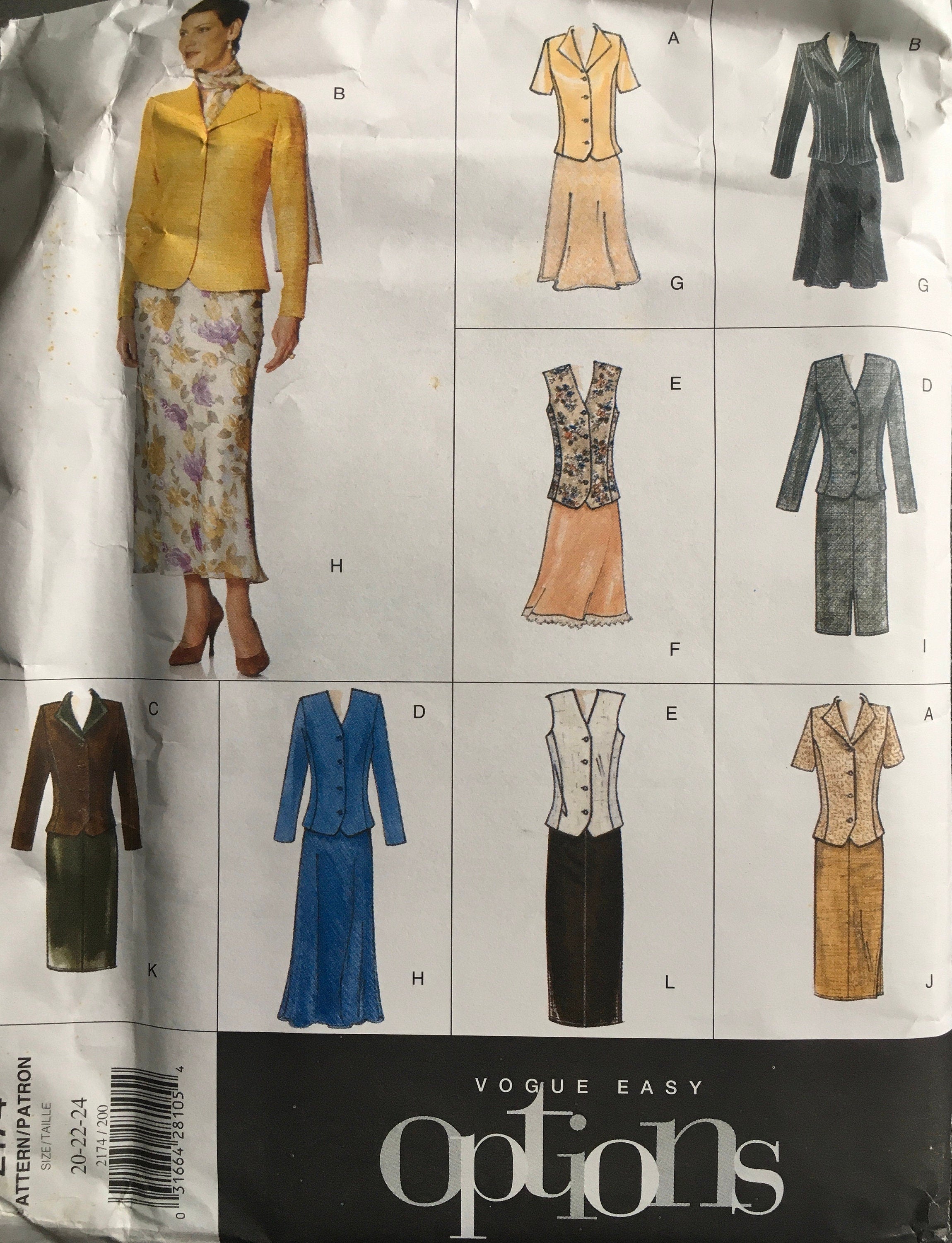 Vogue 2174 Sewing Pattern (Vintage) UNCUT