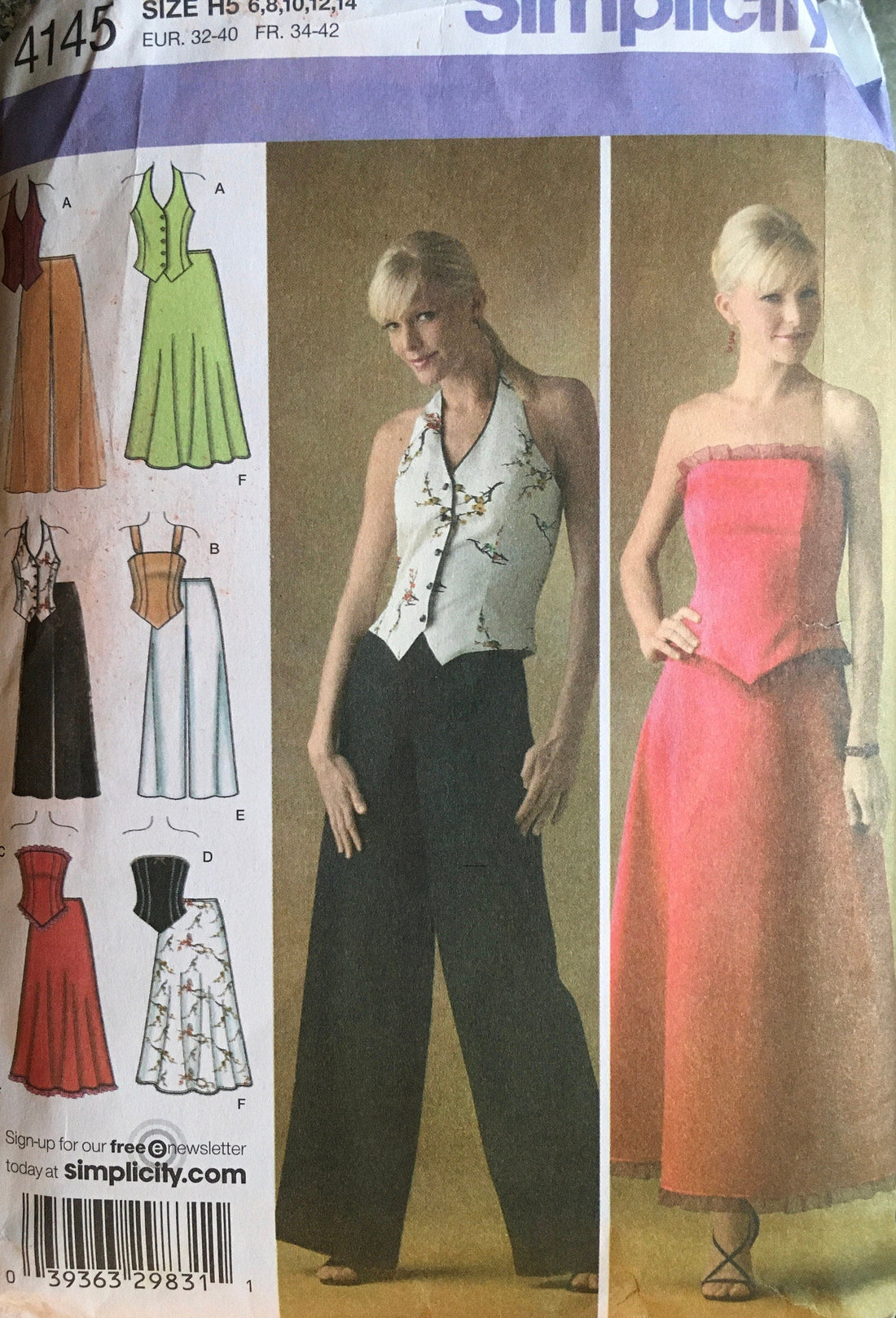 Simplicity 4145 Sewing Pattern (Vintage) CUT