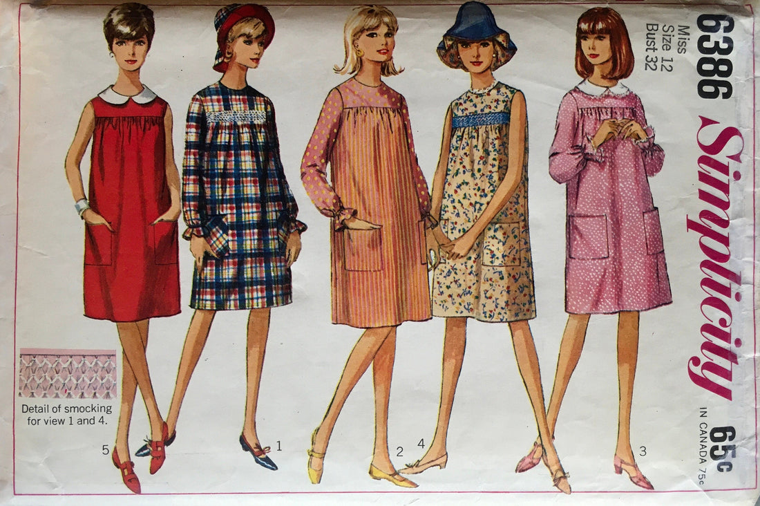 Simplicity 6386 Sewing Pattern (Vintage) CUT