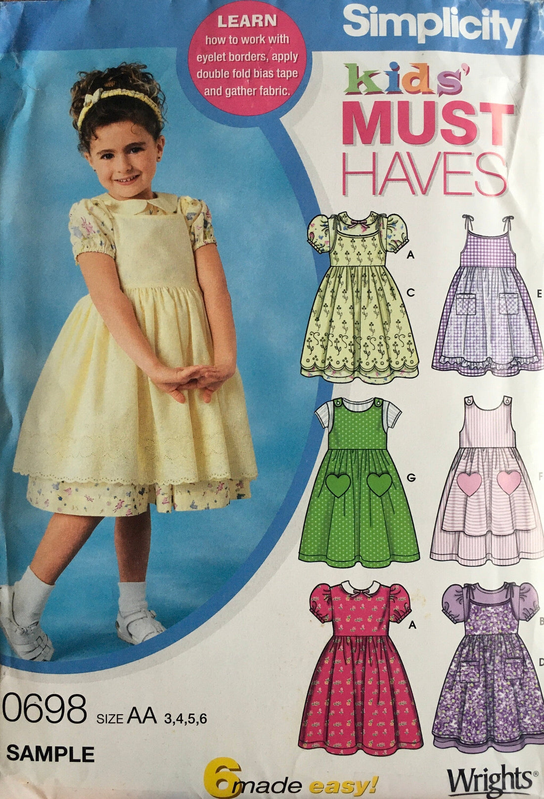 Simplicity 7190 Sewing Pattern (Vintage) UNCUT