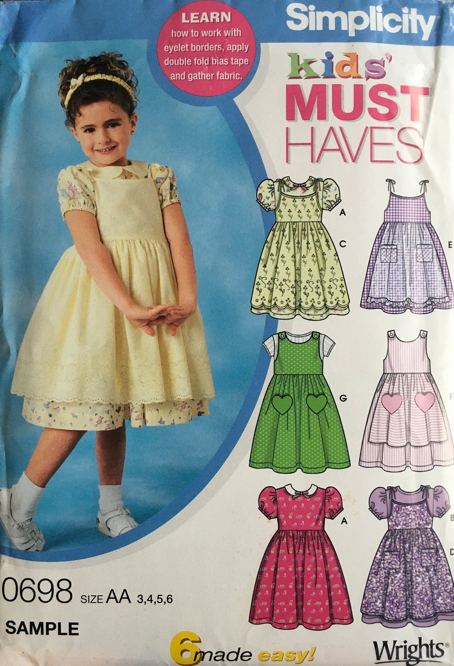 Simplicity 7190 Sewing Pattern (Vintage) UNCUT