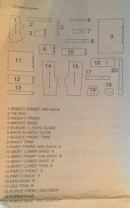 Simplicity 2464 Sewing Pattern CUT