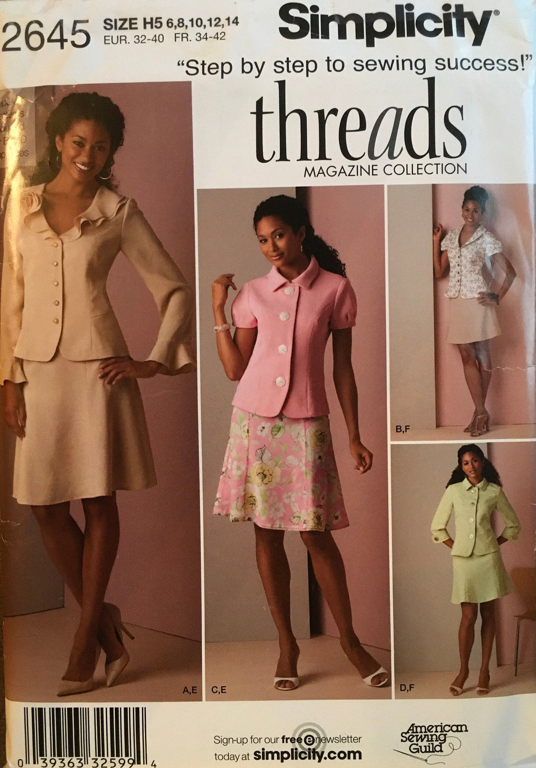 Simplicity 2645 Sewing Pattern UNCUT