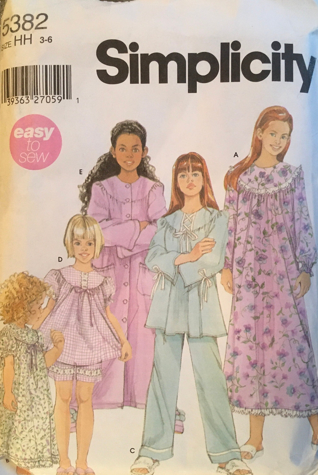 Simplicity 5382 Sewing Pattern (Vintage) UNCUT