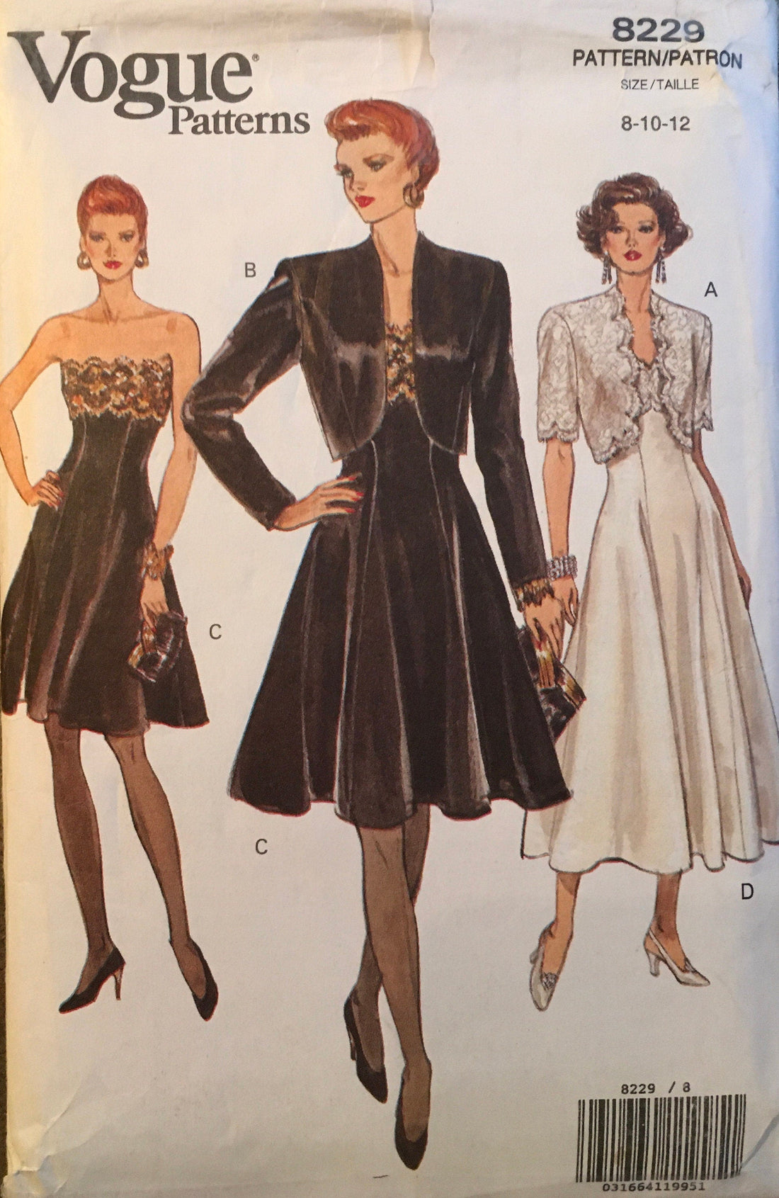 Vogue 8229 Sewing Pattern (Vintage) CUT