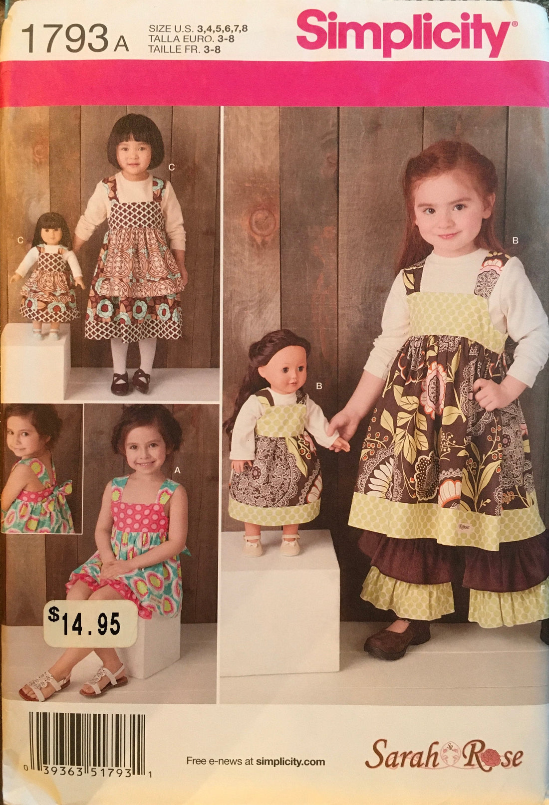 Simplicity 1793 Sewing Pattern (Vintage) UNCUT