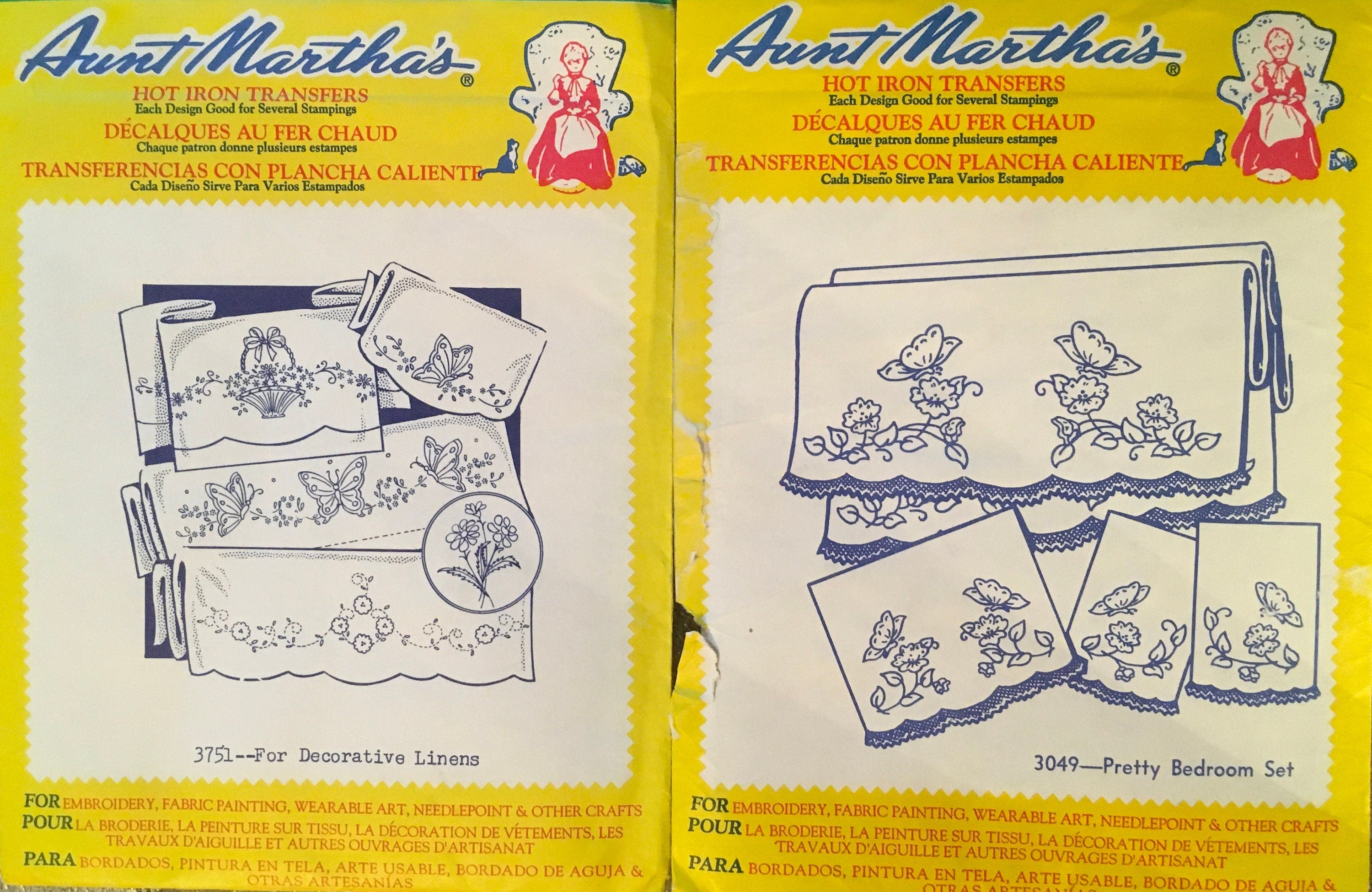 Aunt Martha’s Iron-On Transfer (Vintage) UNCUT