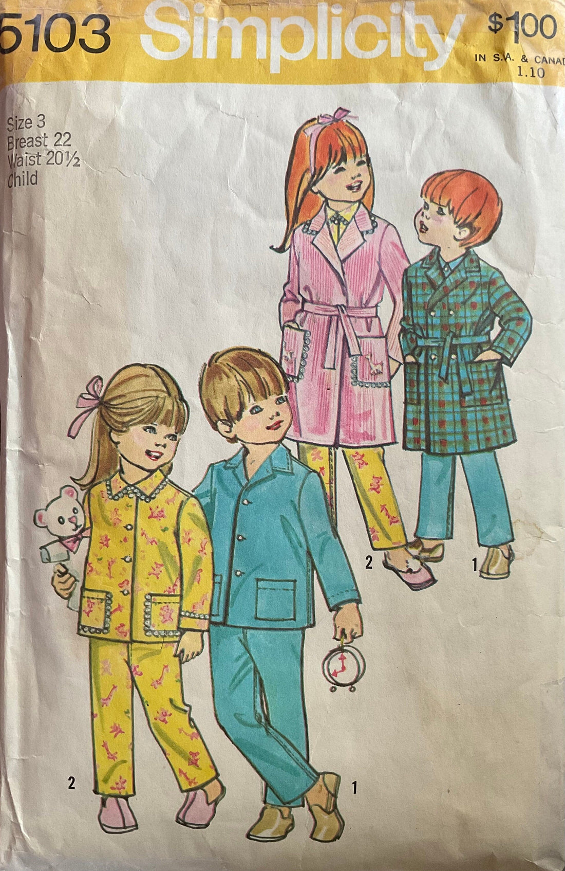 Simplicity 5103 Sewing Pattern (Vintage) CUT