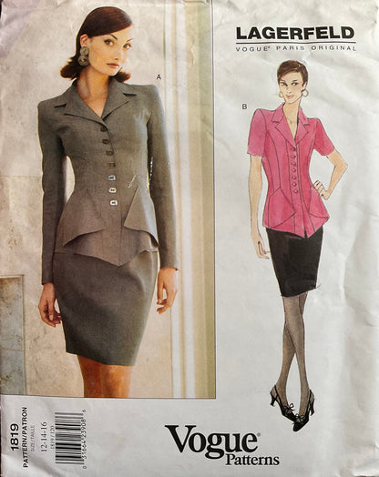 Vogue 1819 Sewing Pattern (Vintage) UNCUT