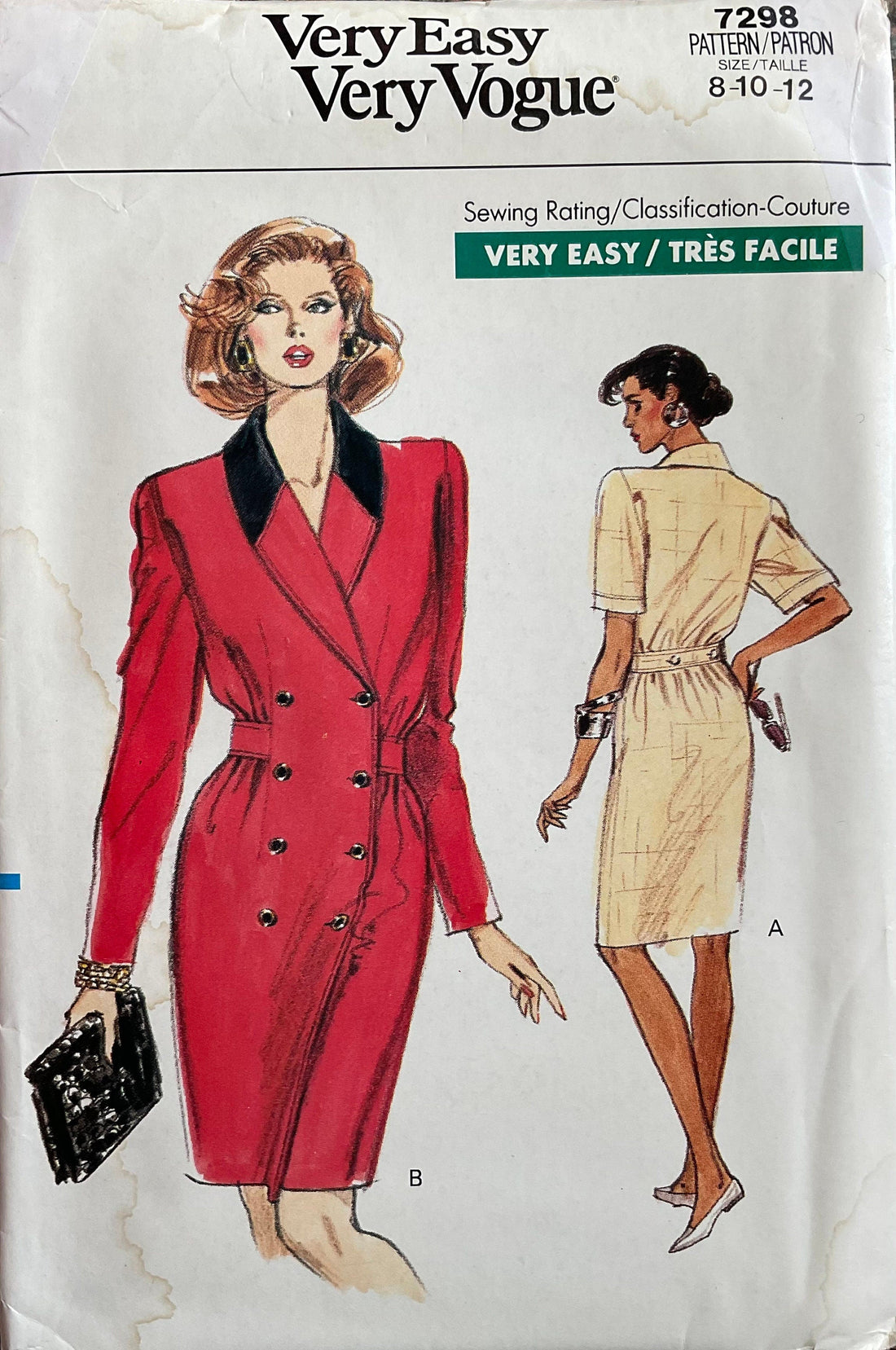 Vogue 7298 Sewing Pattern (Vintage) UNCUT