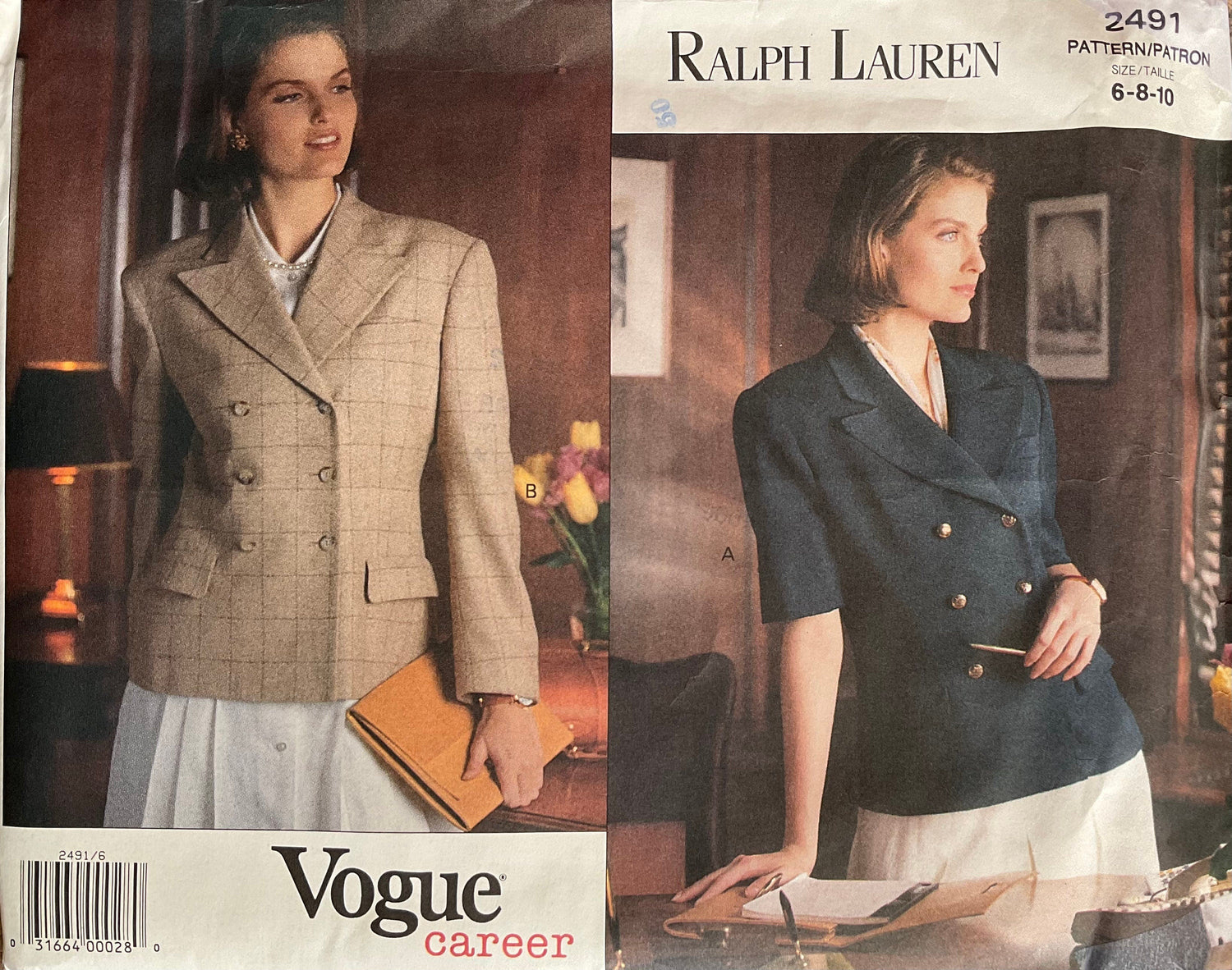 Vogue 2491 Sewing Pattern (Vintage) UNCUT