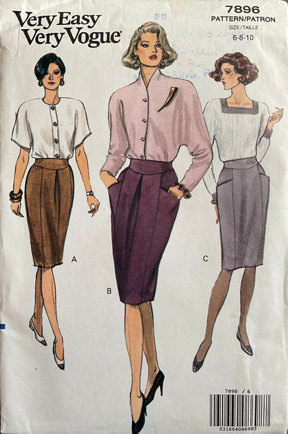 Vogue 7896 Sewing Pattern (Vintage) UNCUT