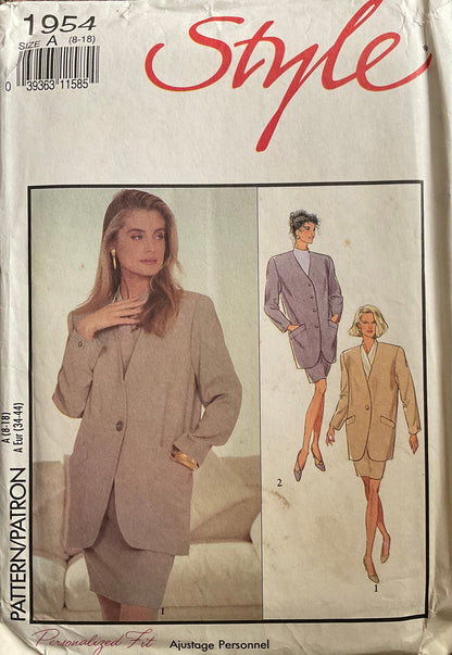 Style 1954 Sewing Pattern (Vintage) UNCUT