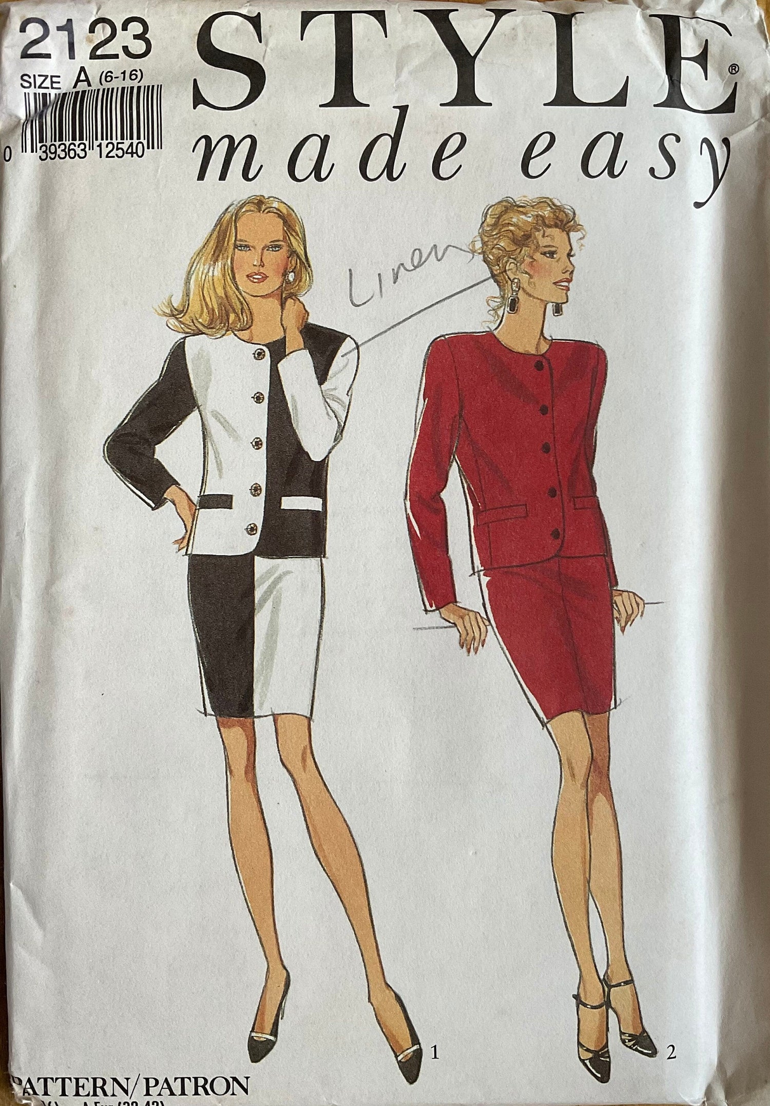 Style 2123 Sewing Pattern (Vintage) UNCUT
