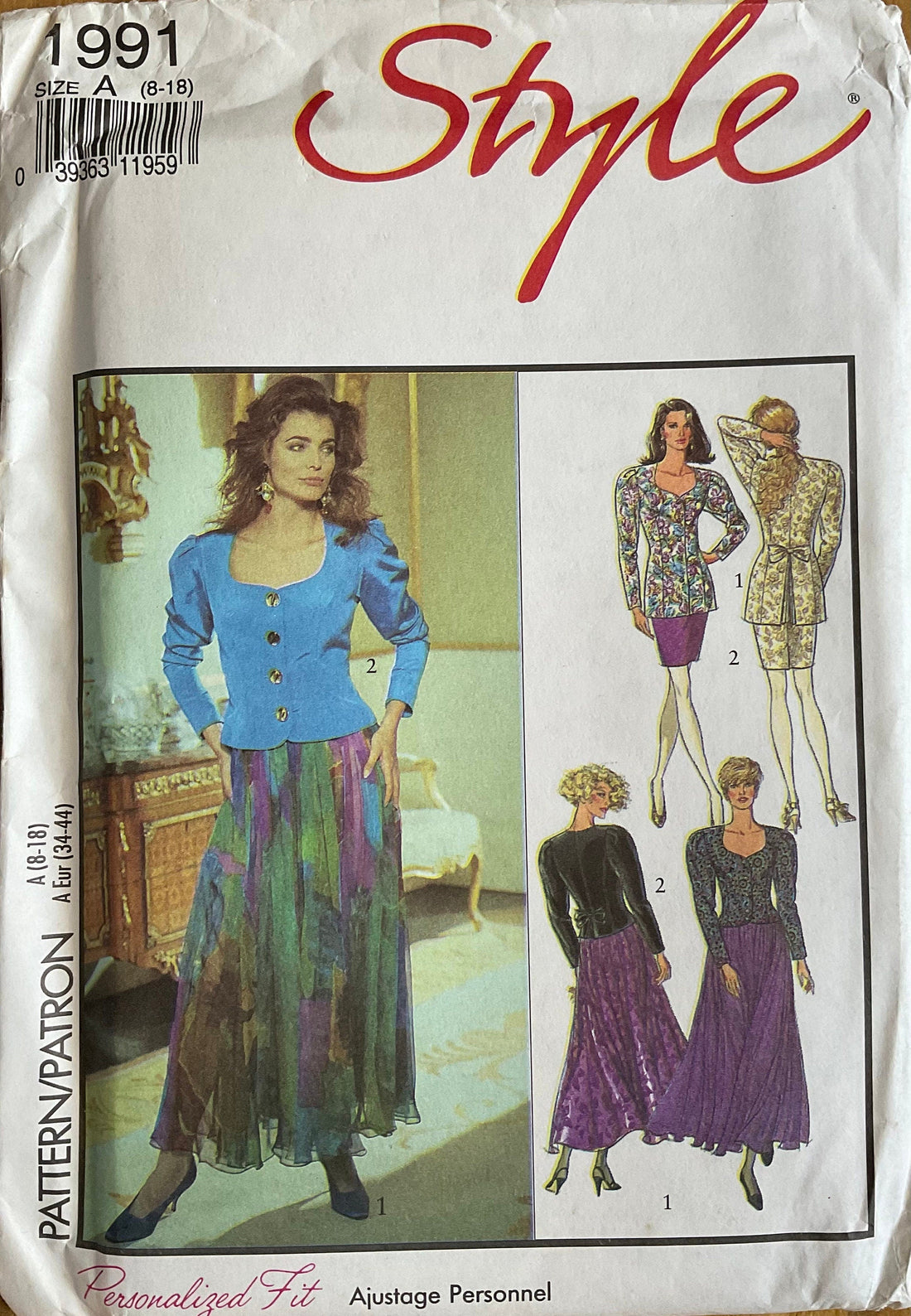 Style 1991 Sewing Pattern (Vintage) UNCUT