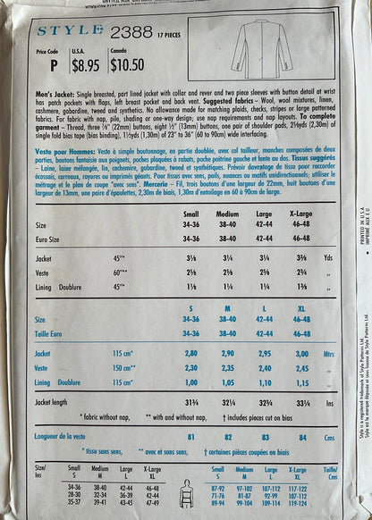 Style 2388 Sewing Pattern (Vintage) UNCUT