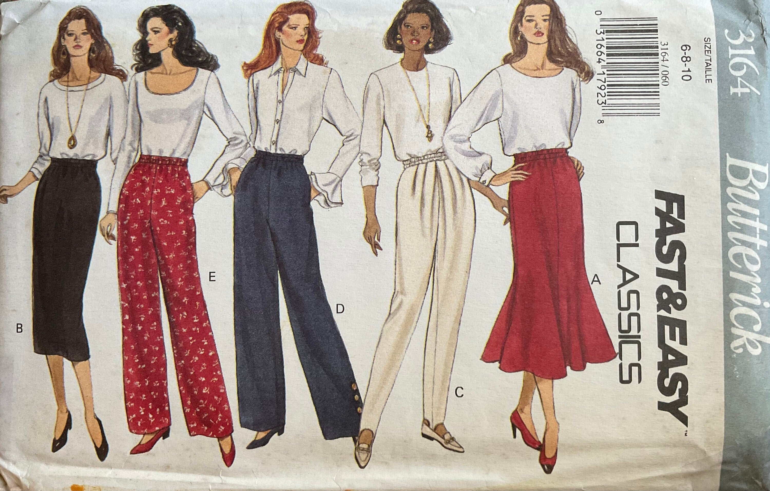 Butterick 3164 Sewing Pattern (Vintage) UNCUT