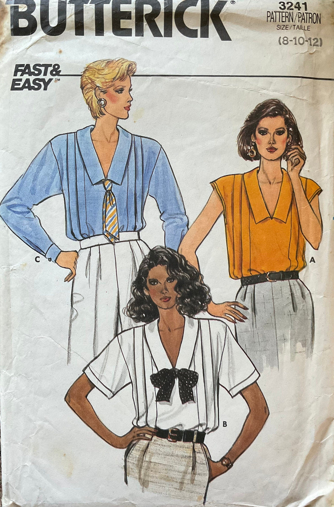 Butterick 3241 Sewing Pattern (Vintage) CUT