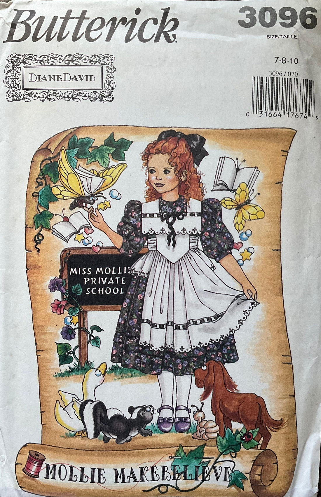 Butterick 3096 Sewing Pattern (Vintage) UNCUT