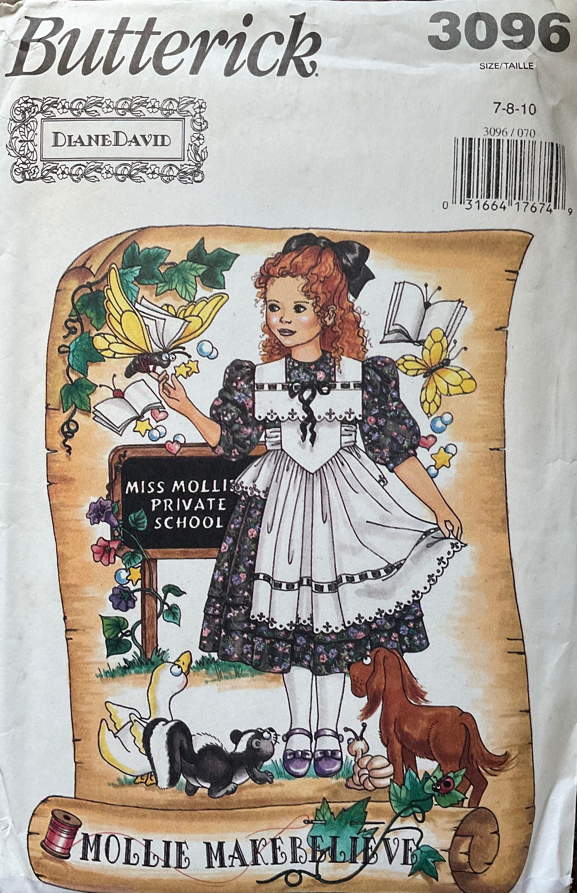 Butterick 3096 Sewing Pattern (Vintage) UNCUT