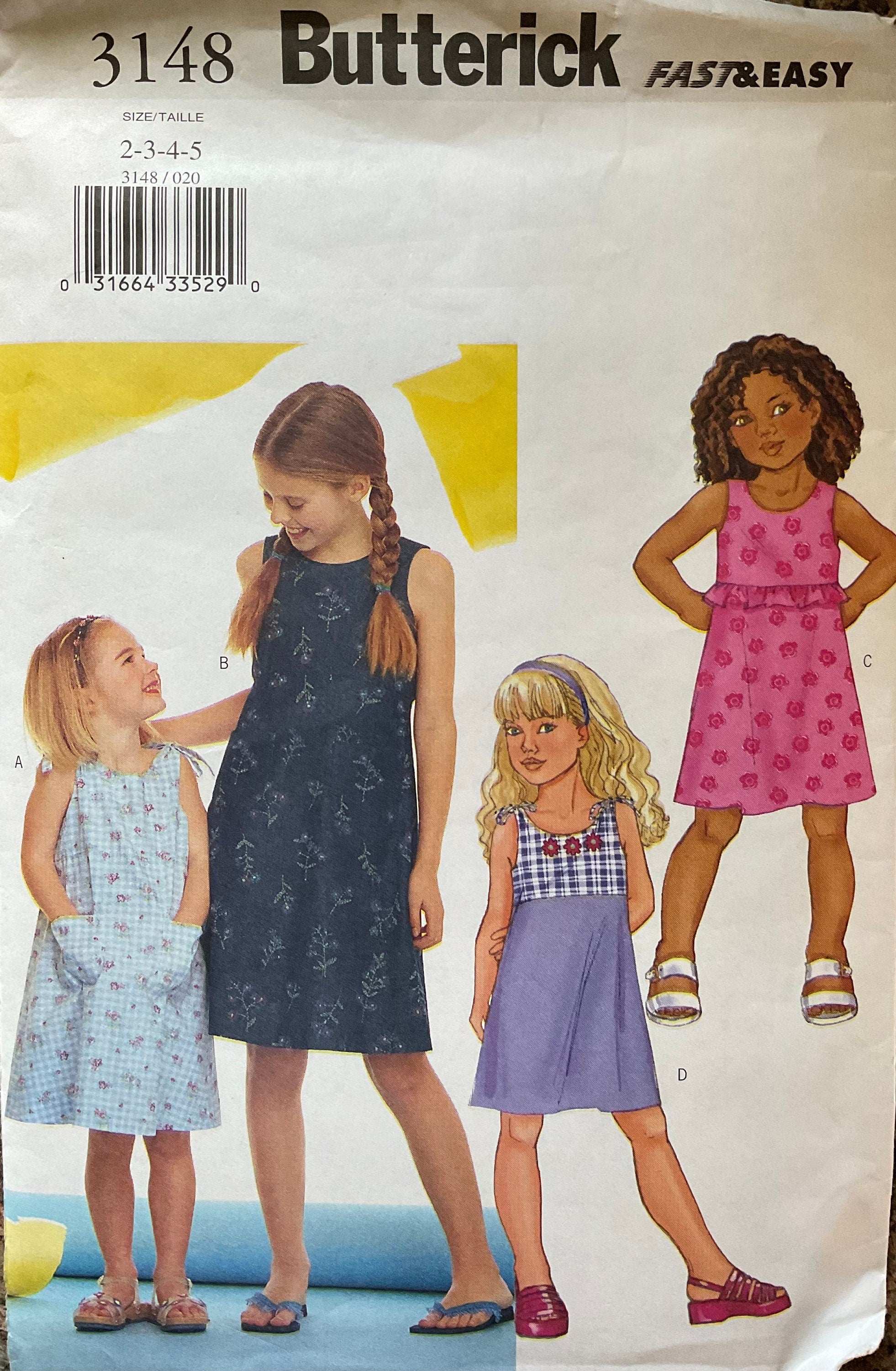 Butterick 3148 Sewing Pattern (Vintage) UNCUT/CUT