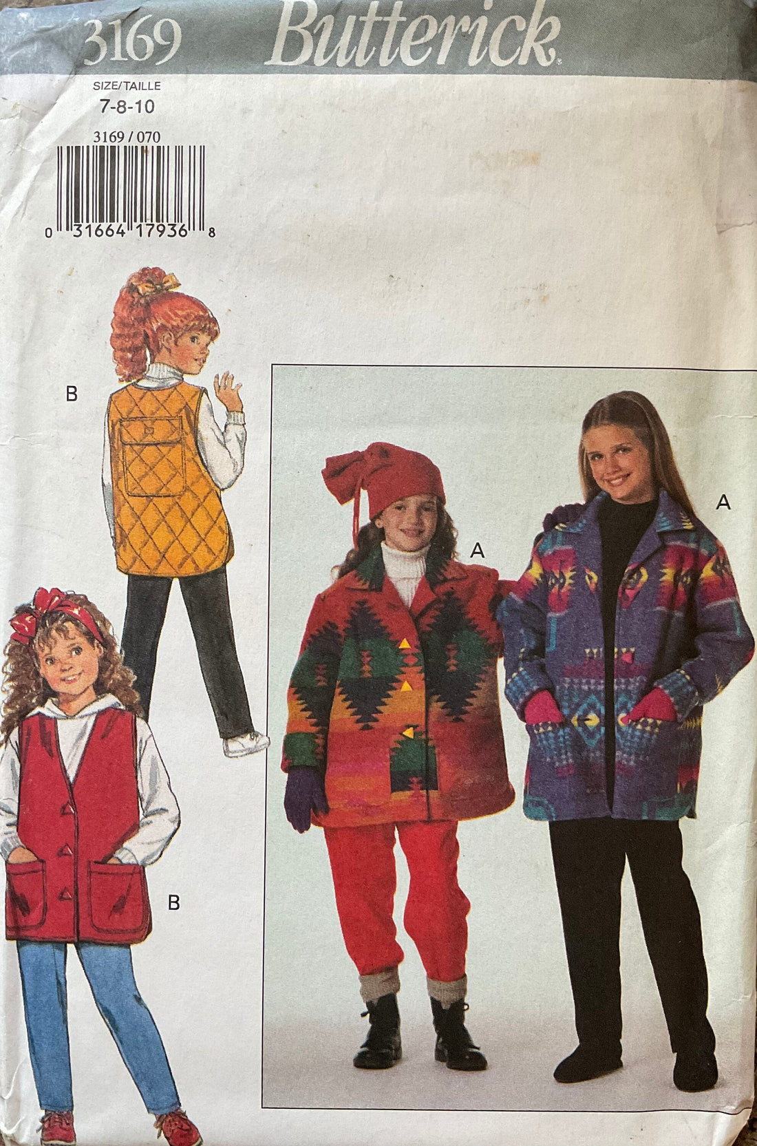 Butterick 3169 Sewing Pattern (Vintage) UNCUT
