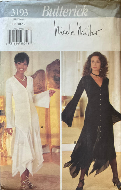 Butterick 3193 Sewing Pattern (Vintage) CUT