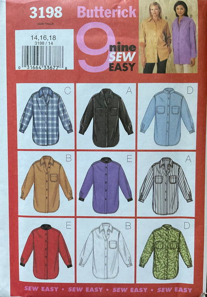 Butterick 3198 Sewing Pattern (Vintage) UNCUT