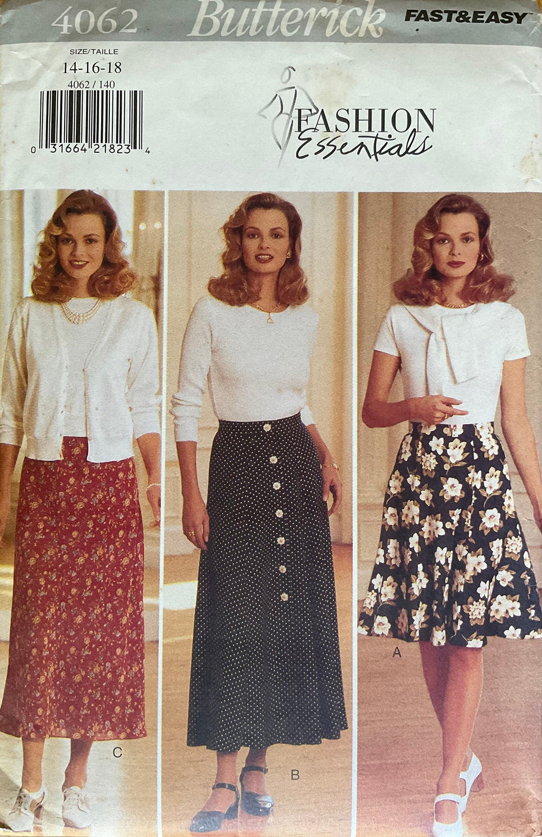 Butterick 4062 Sewing Pattern (Vintage) UNCUT