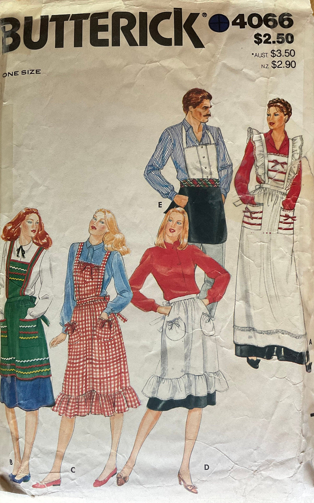 Butterick 4066 Sewing Pattern (Vintage) CUT