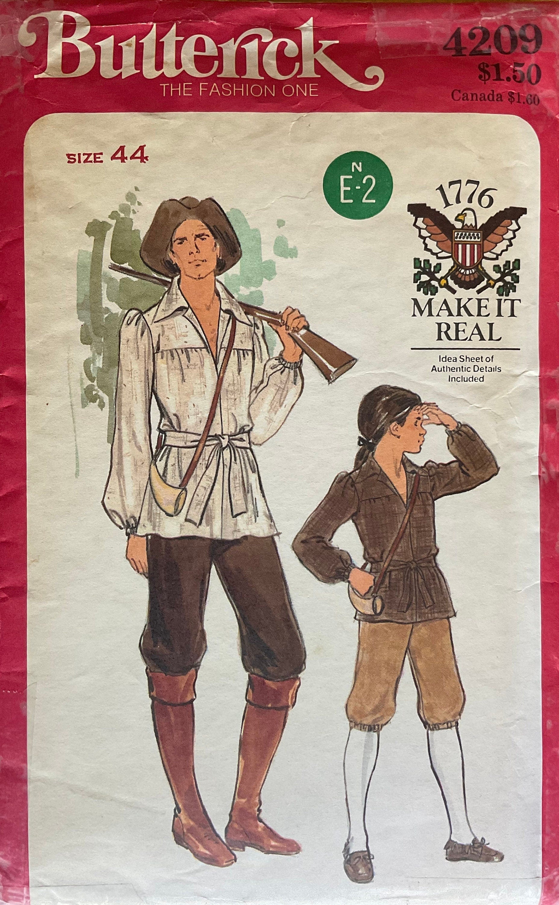 Butterick 4209/10 Sewing Pattern (Vintage) CUT