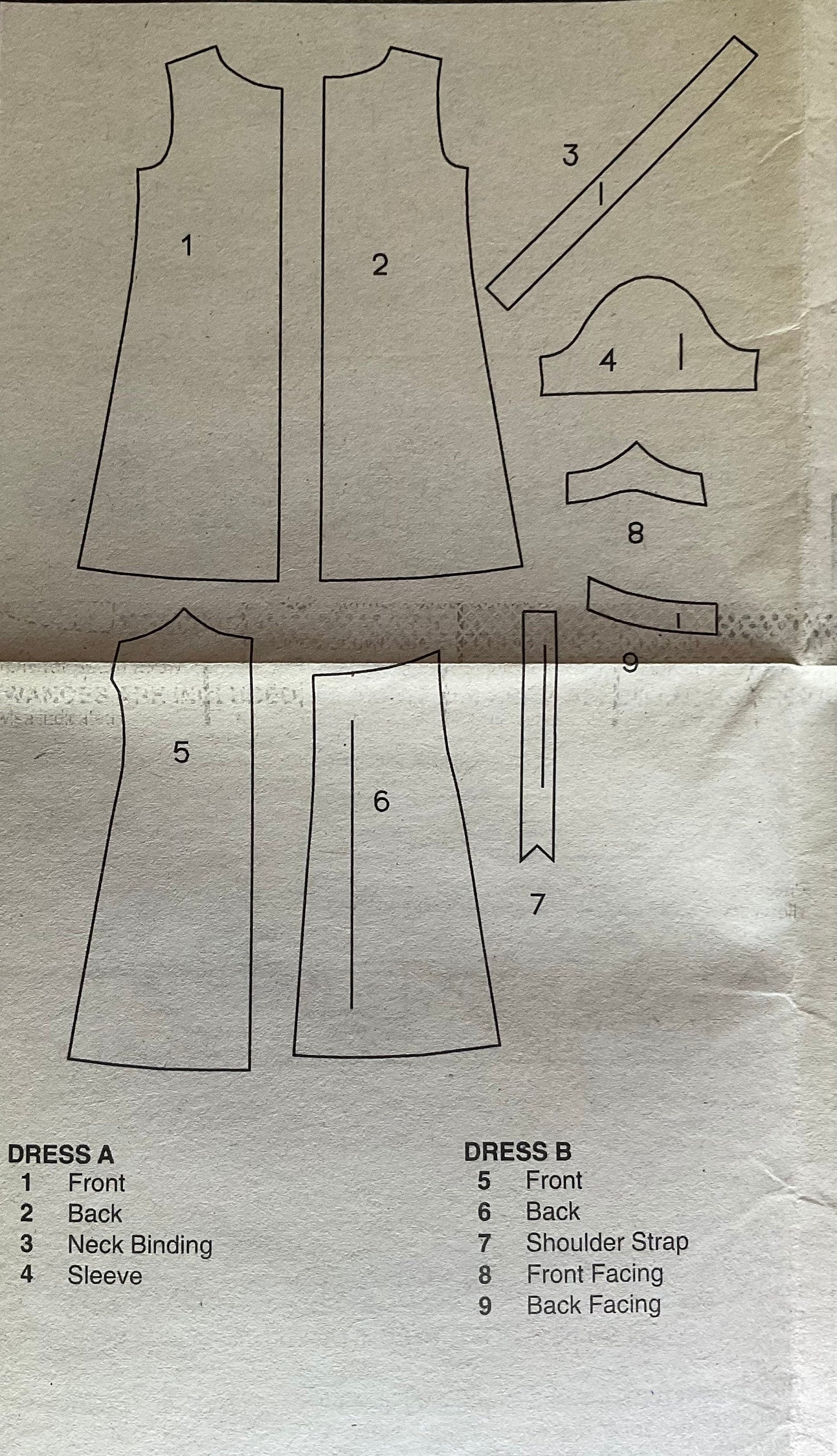 Butterick 4282 Sewing Pattern (Vintage) CUT