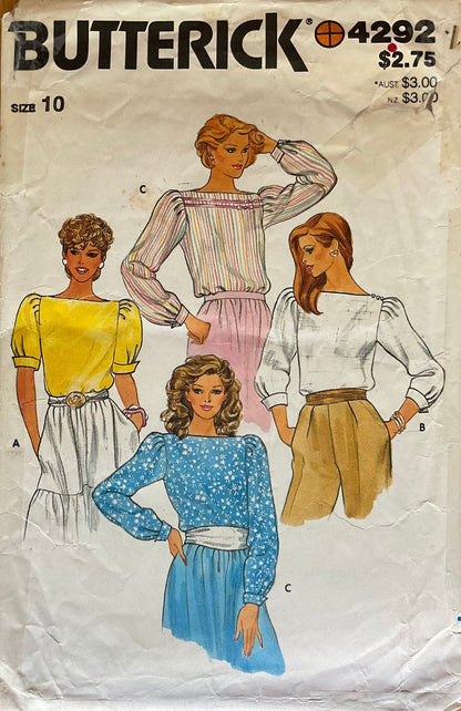 Butterick 4292 Sewing Pattern (Vintage) CUT