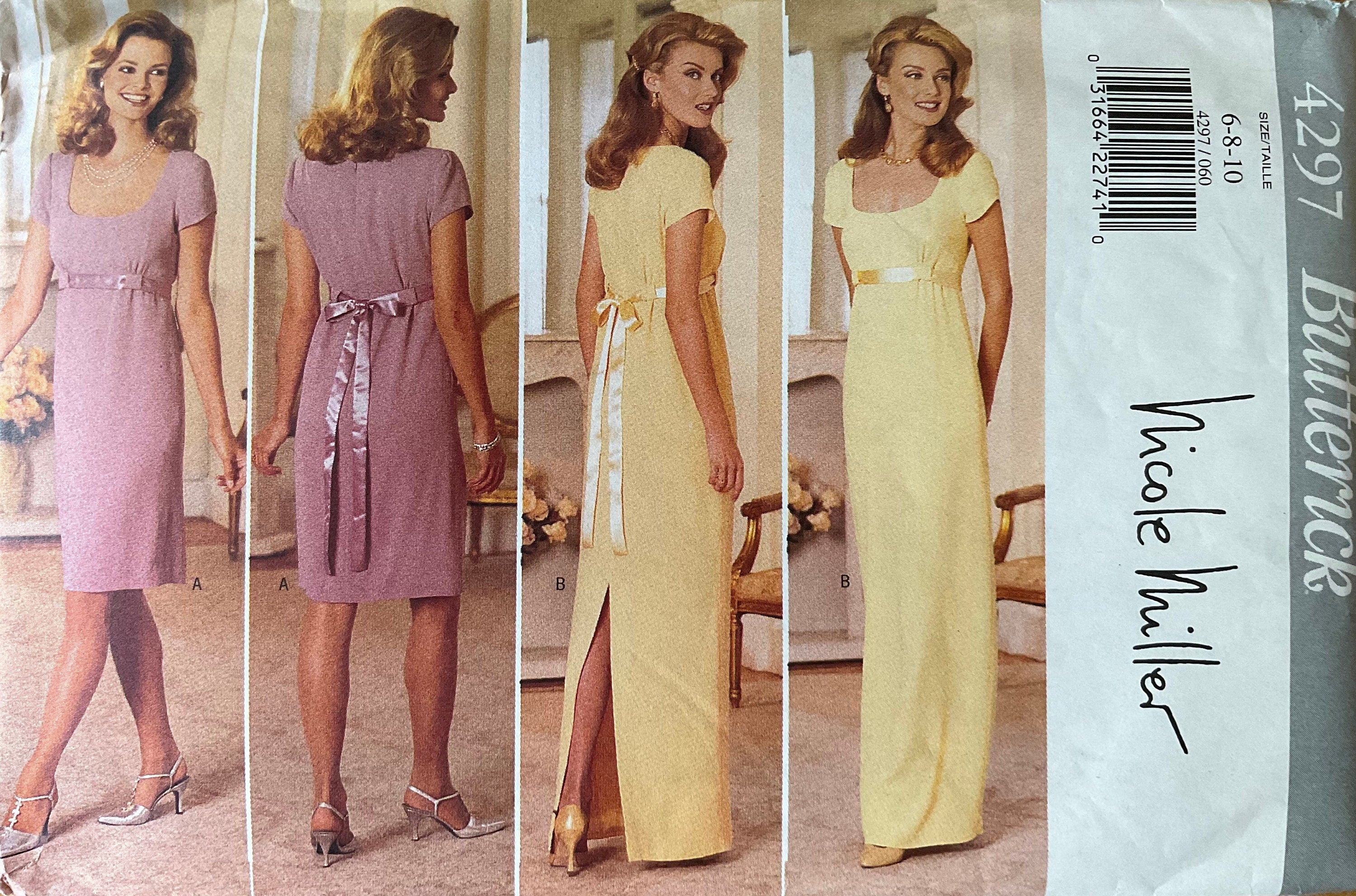 Butterick 4297 Sewing Pattern (Vintage) UNCUT