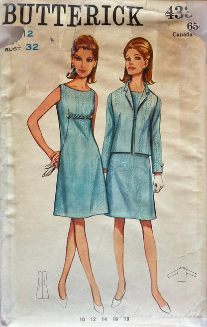 Butterick 4332 Sewing Pattern (Vintage) CUT