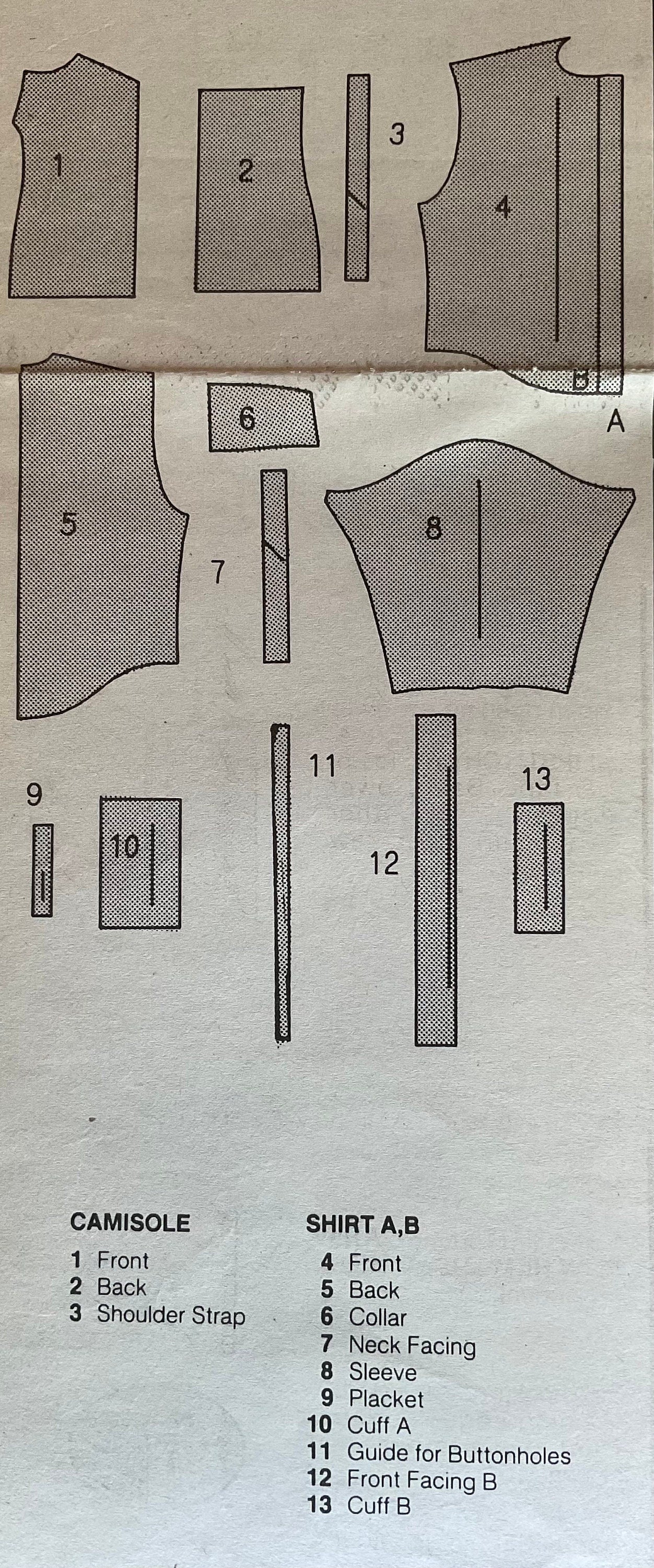 Butterick 4476 Sewing Pattern (Vintage) CUT
