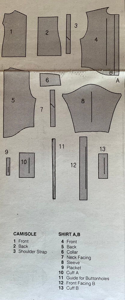 Butterick 4476 Sewing Pattern (Vintage) CUT