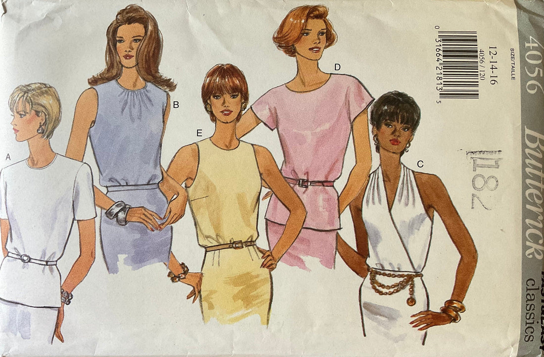 Butterick 4056 Sewing Pattern (Vintage) UNCUT