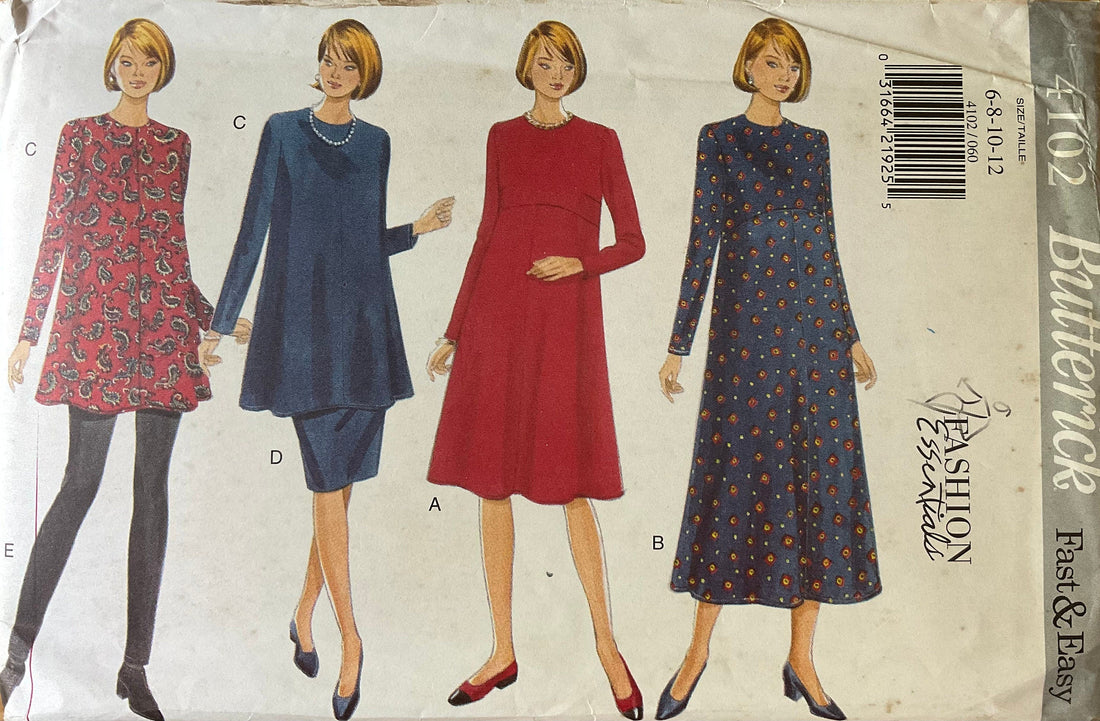 Butterick 4102 Sewing Pattern (Vintage) UNCUT